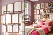 Frame Mockup Gallery Wall | BEDROOM, a Household Mockup by RevintageStudio (Thumbnail 1 of 6)