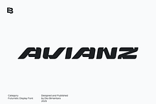 Avianz; Futuristic Display Font