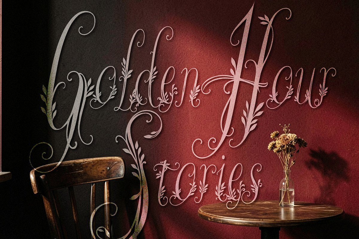 Wanderin Autumn Artisan Floral font, a Script Font by HypeWorksCo (Photo 10 of 28)