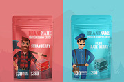 Protein Gummy pouch label Template, a Templates & Theme by FOXSTUDIO001 (Thumbnail 1 of 5)