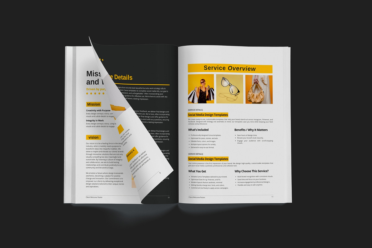 Client Welcome Packet Canva Template preview 6