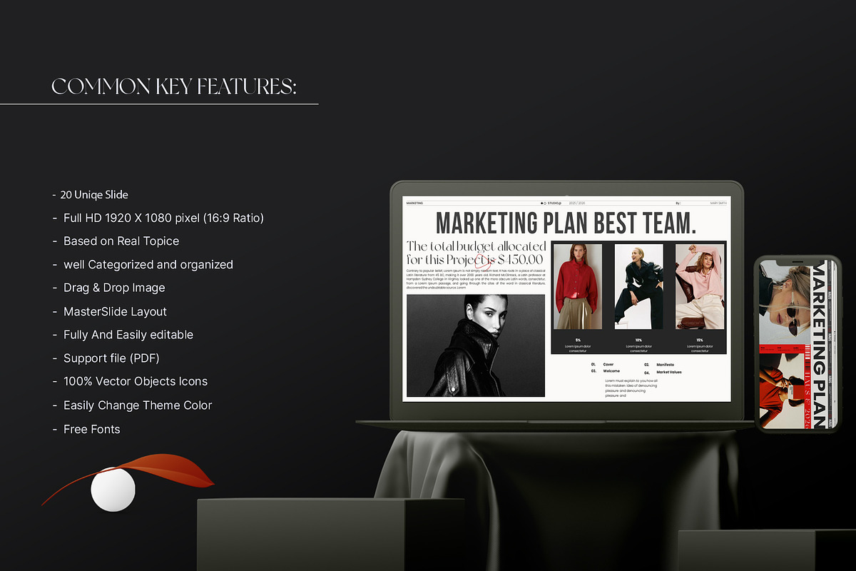 HAUS Marketing Plan Template, a Presentation Template by Aura Agency (Photo 3 of 11)