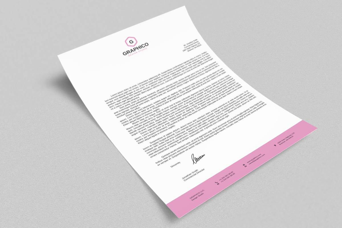 Corporate Letterhead 7 with MS Word, a Stationery Template by ND Design (Photo 2 of 5)