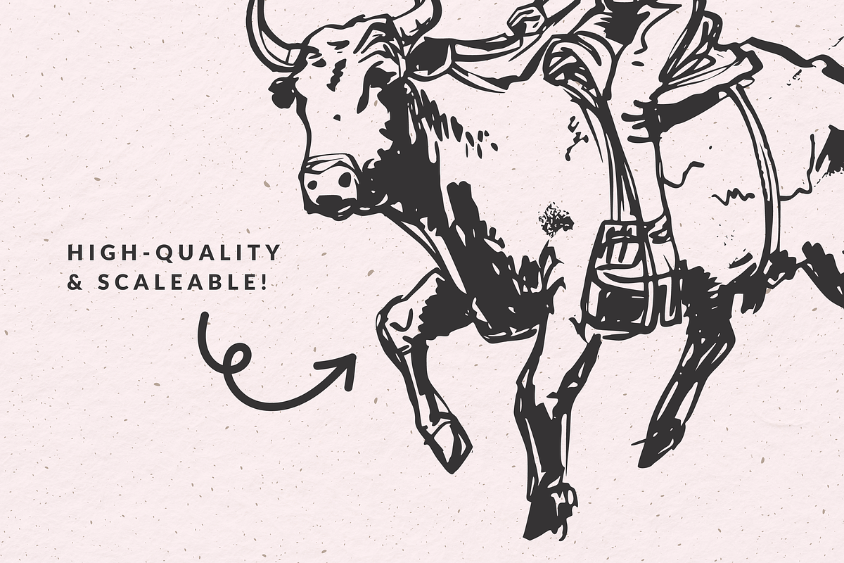 Wild West Vector Illustration Set, an Object Illustration by The October Creative (Photo 5 of 6)
