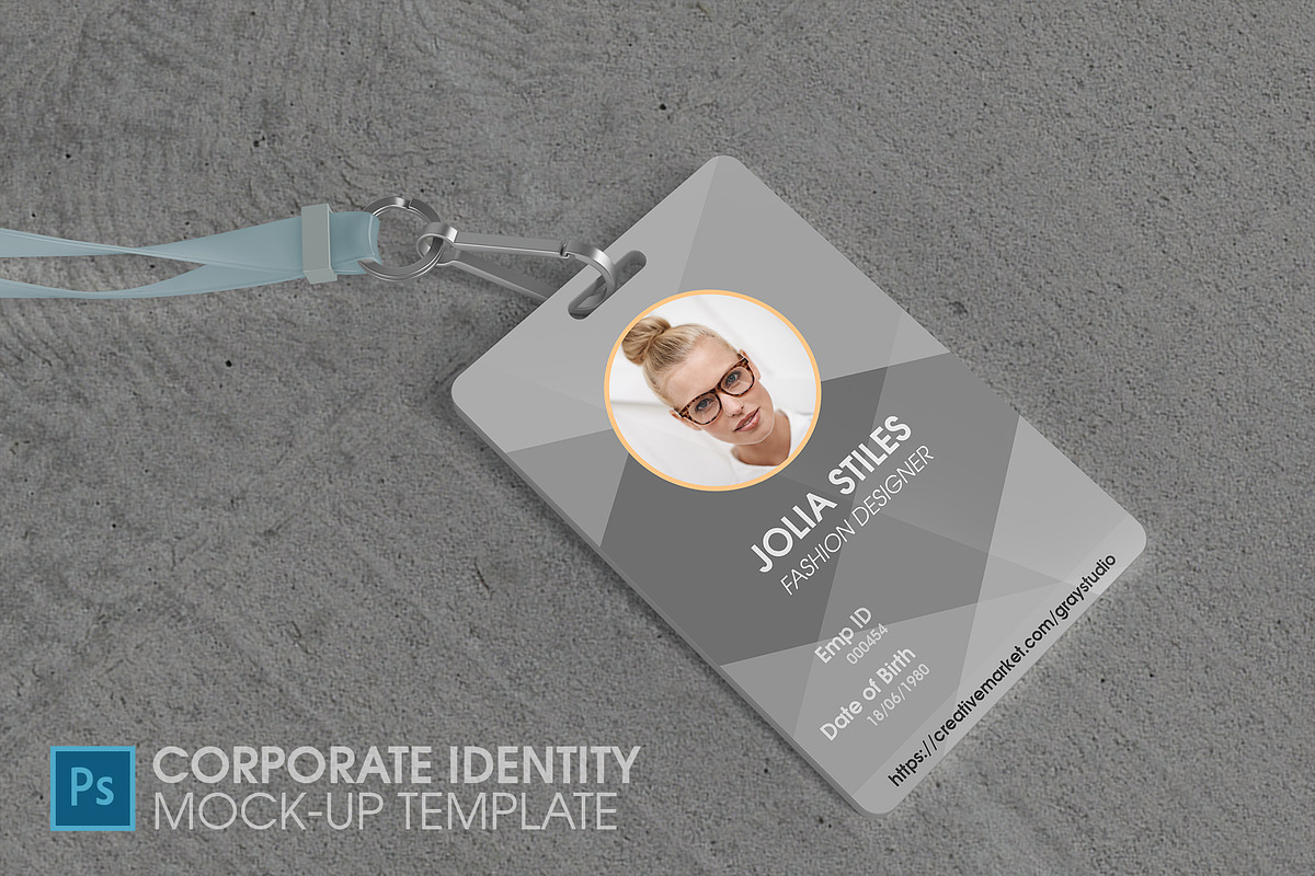 Corporate Id Mock-up Template V2, a Mockup by graystudio (Photo 1 of 6)