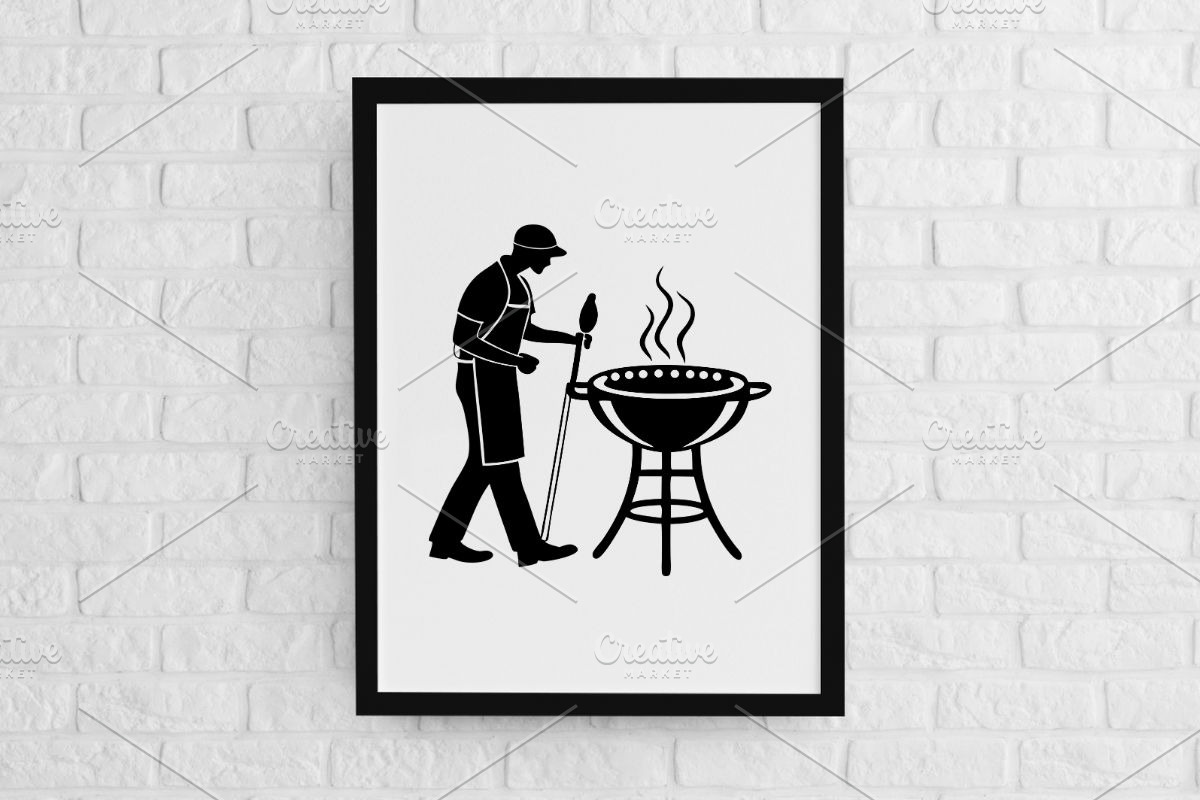 Barbecue Silhouette SVG, a Food Illustration by newminddesign (Photo 2 of 3)