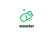 Frog line vector logo, a Branding & Logo Template by Magda (Thumbnail 1 of 2)