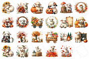 Watercolor Autumn Sheep Clipart, an Illustration by DreamPrint404 (Thumbnail 5 of 6)