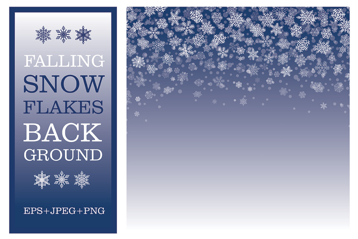 Snowflakes Backgrounds Collection, a Decorative Illustration by Amovitania (Photo 3 of 5)