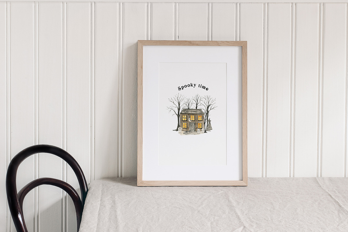 Cozy Halloween watercolor collection, a Seasonal Illustration by LiChu Art (Photo 24 of 28)