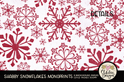 Shabby Snowflake Christmas Papers, a Texture Graphic by Clikchic Designs (Thumbnail 3 of 6)