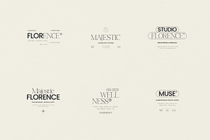 Florence Logo Kit Logos Ai Eps Psd