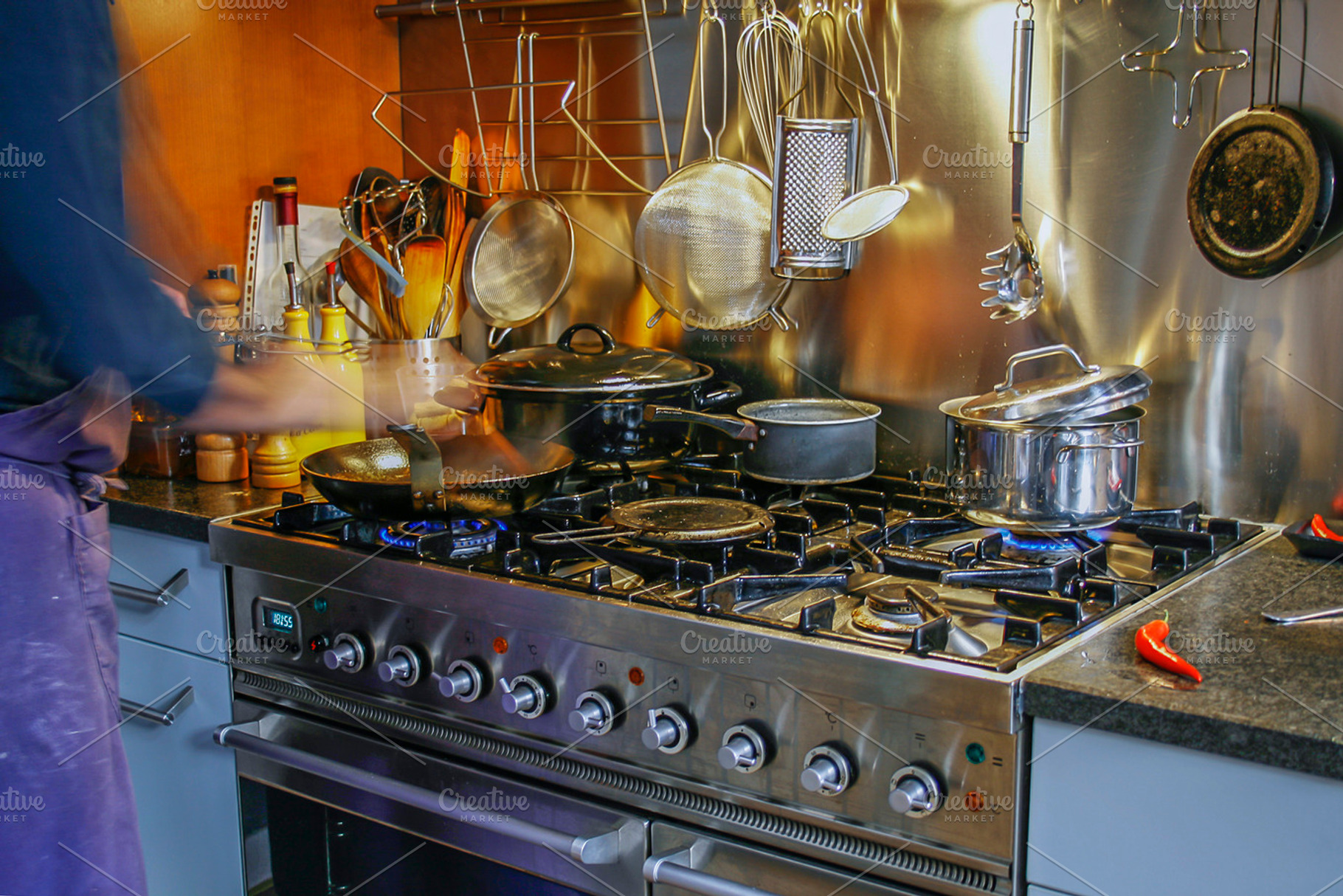 Cooking at home containing man, cooking, and home, a Food & Drink Photo by Patricia Hofmeester