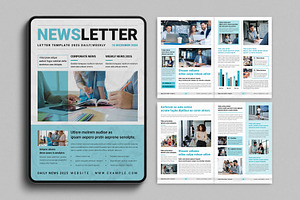 Digital Newsletter Template Design