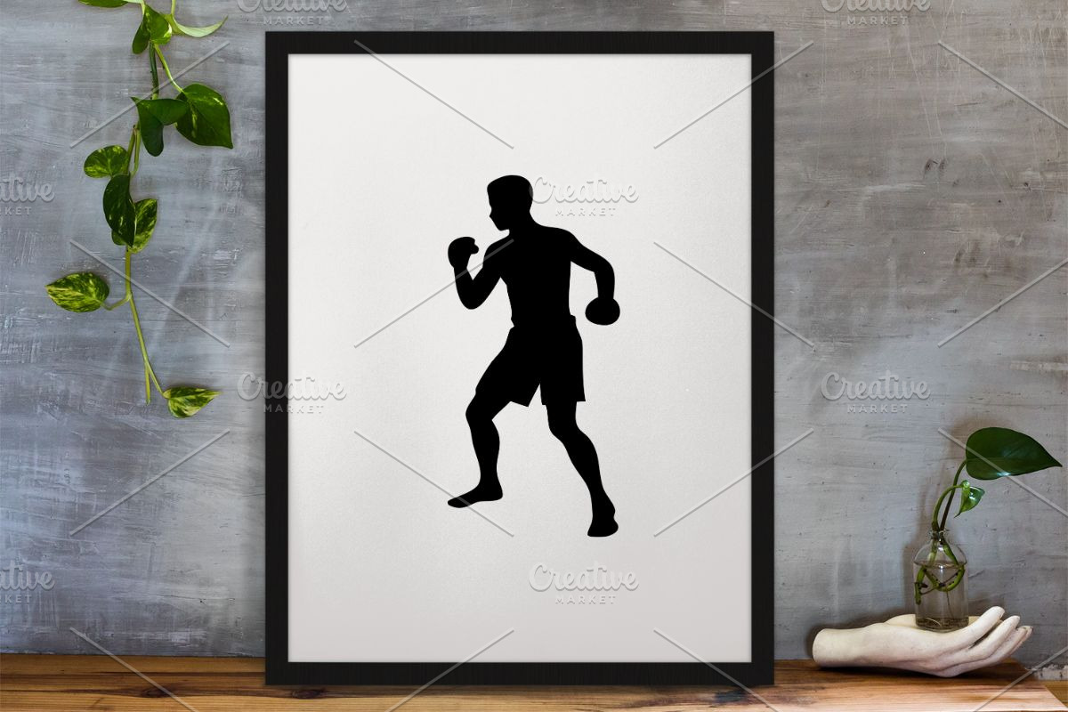 Muay Thai Silhouette SVG, a Sport Illustration by newminddesign (Photo 3 of 3)