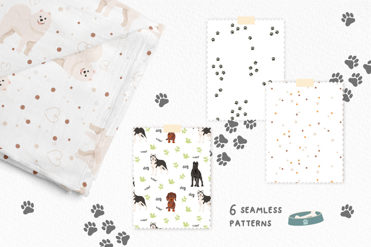Cute Dog breeds. Vector collection, an Animal Illustration by BrillCreateArt (Photo 5 of 6)