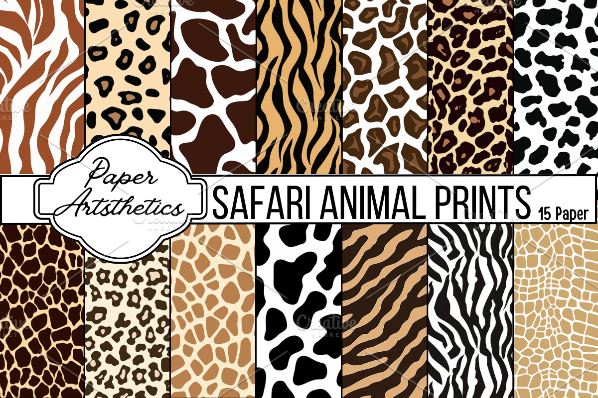 Animal Print Digital Paper Pattern, a Pattern Graphic by Paper Artsthetics (Photo 1 of 5)