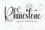 Rhinestone | Script Font, a Handwritten Font by Scratchones (Thumbnail 1 of 9)