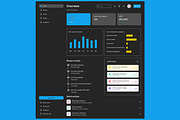 Dark Admin Dashboard Control Backend, an UI Kit Template by nagaredesignstudio (Thumbnail 3 of 6)