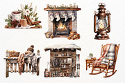 Winter Farm Clipart Bundle PNG, a Decorative Illustration by Maysa Art (Thumbnail 6 of 7)