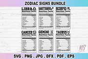 Zodiac Signs SVG Bundle, Astrology, an Illustration by NS Arts Shop (Thumbnail 2 of 4)