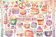 Watercolor Autumn & Winter Bundle, a Food Illustration by Kenna Sato Designs (Thumbnail 5 of 6)