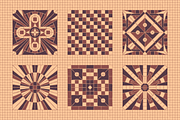 30x3 VINTAGE MOSAIC PATTERNS (BROWN), a Pattern Graphic by 2DFUNS (Thumbnail 6 of 7)