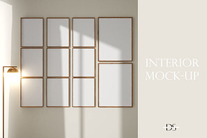 Gallery Frame mockup for wall art, a Print Template by DSTUDIO888