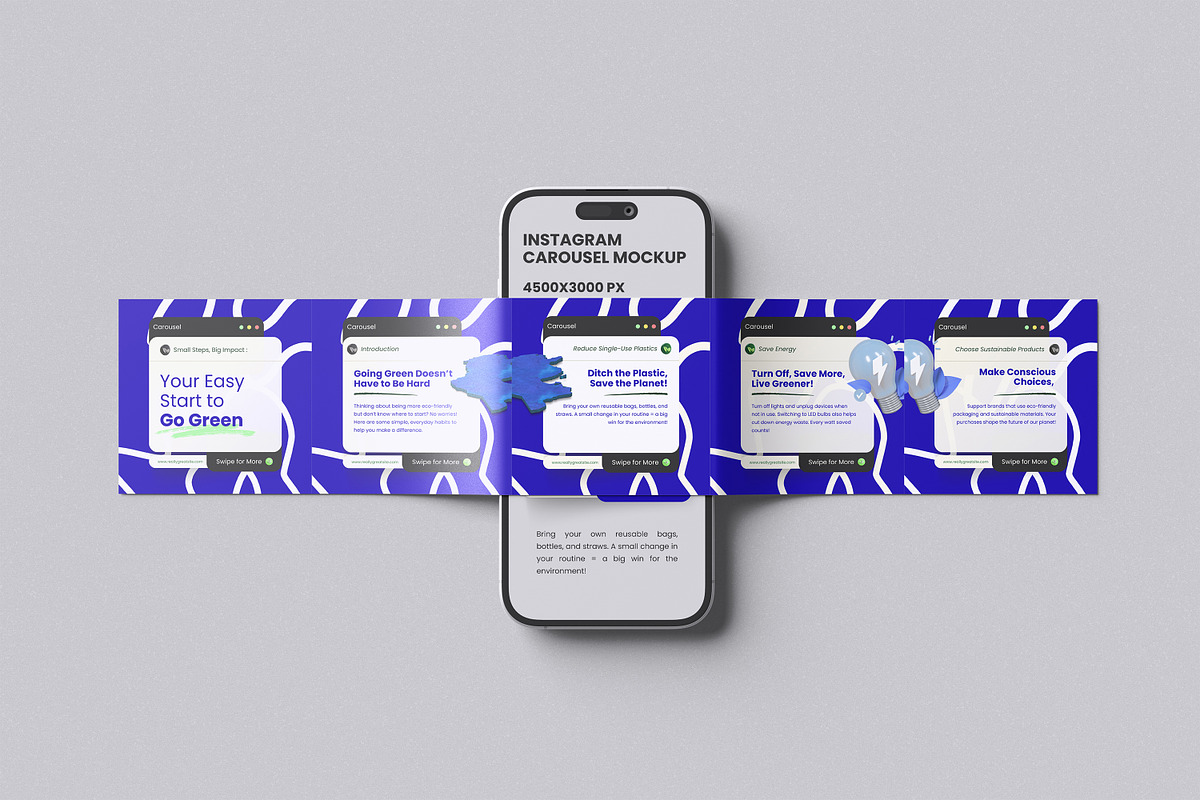 Carousel Mockup, an Advertising Mockup by Afif_studio (Photo 3 of 6)