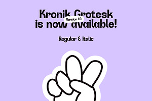 Kronik - Grotesk Type