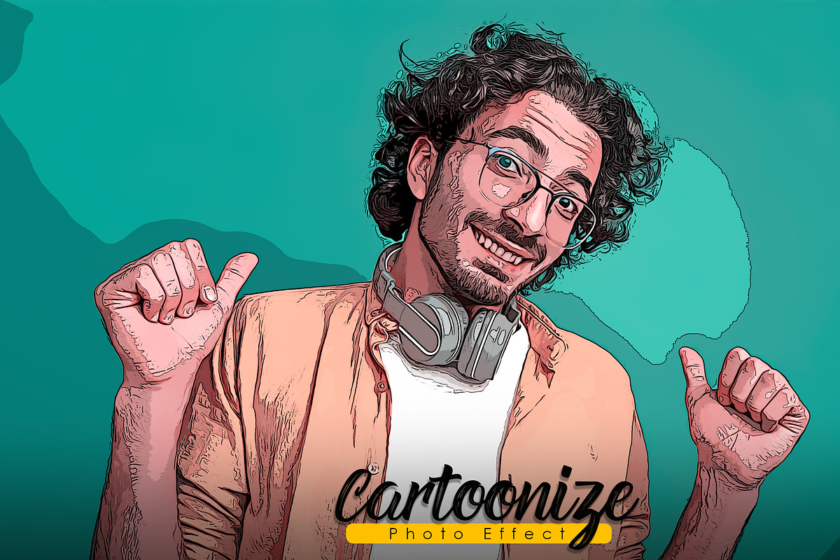 Cartoonize Photo Effect, a Layer Style Add-On by Vatdesign (Photo 1 of 4)