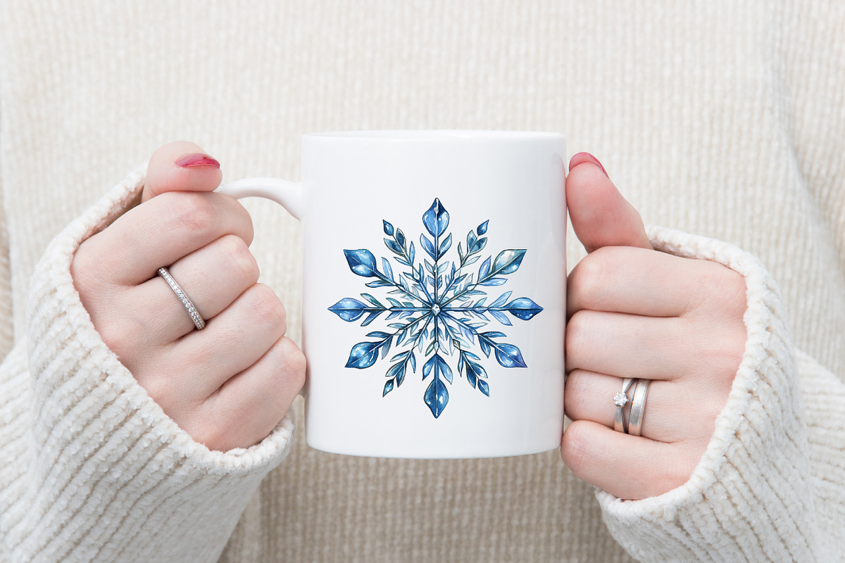 Adorable Snowflake Clipart, an Illustration by designcity5 (Photo 5 of 5)