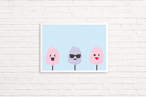 Cotton Candy Emojis