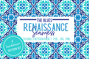 The Blues Handdrawn Tile Patterns, a Pattern Graphic by TheLegacyBrandingCo (Thumbnail 1 of 11)