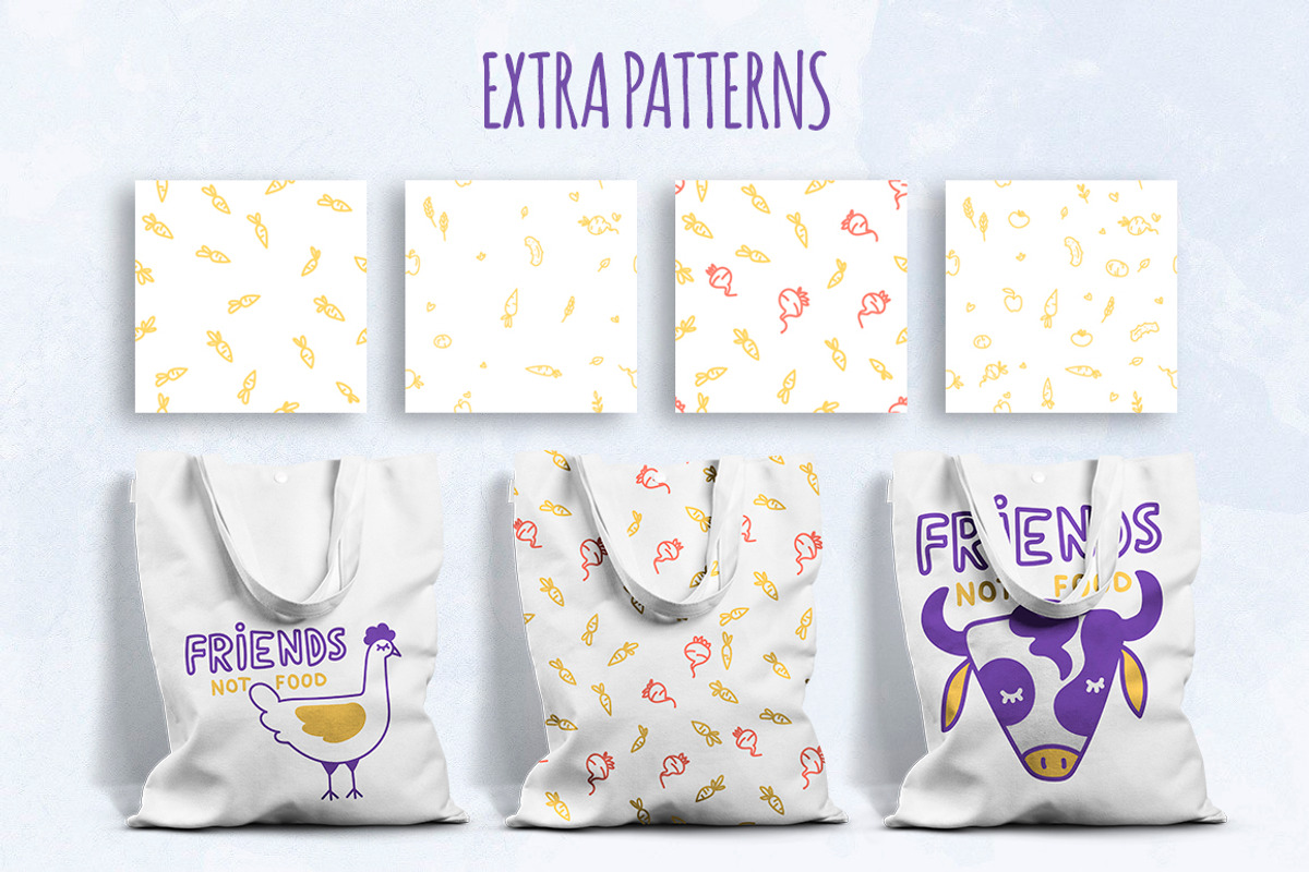 HELLO I'M VEGAN, a Food Illustration by Ja Polina ArtShop (Photo 4 of 6)