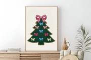 Coquette Crochet Yarn Christmas Tree, an Illustration by SinaCreation (Thumbnail 4 of 7)