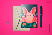 Vintage Halloween 5x7 Card Template, a Card Template by creatsy5 (Thumbnail 4 of 5)