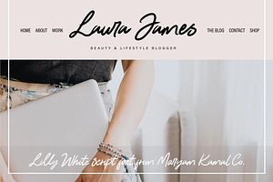 Lilly White Script Font