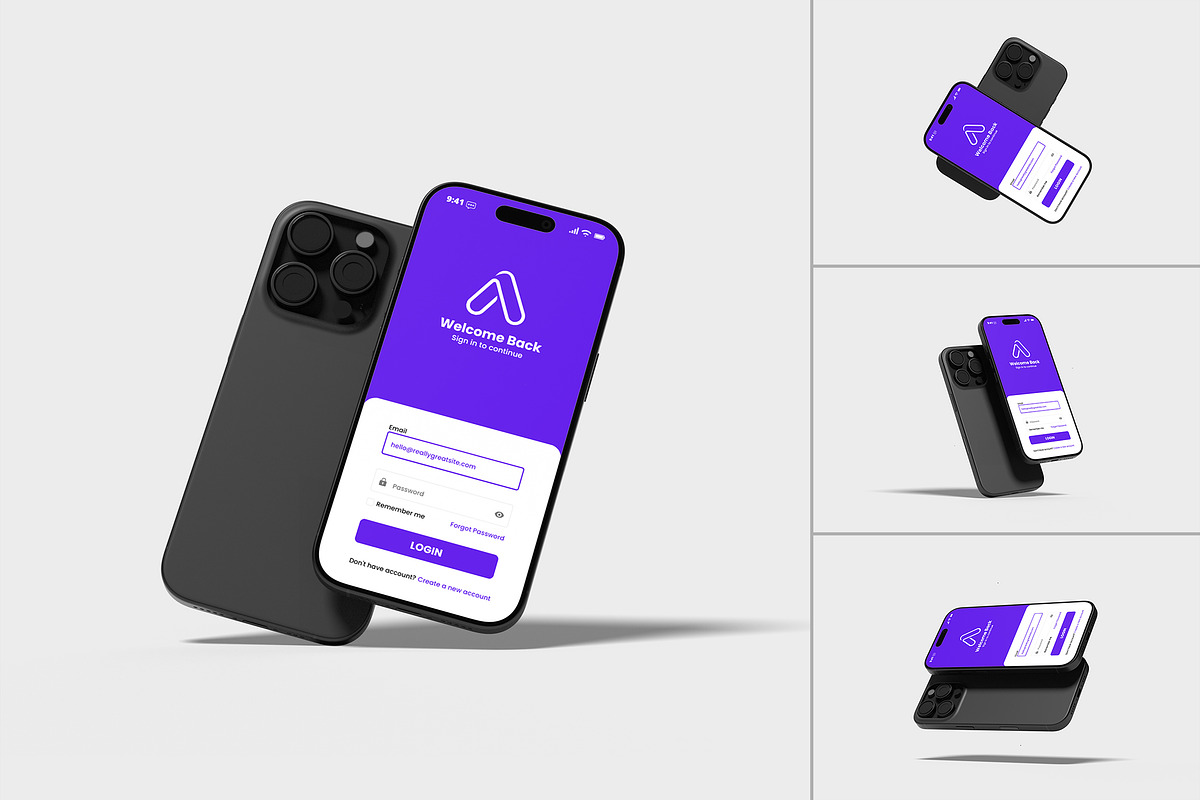 iPhone 16 Pro Mockup, an iPhone Mockup by suciamairastd (Photo 1 of 5)