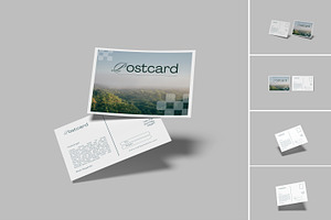 A6 Postcard Mockup, a Print Template by lamorastudio