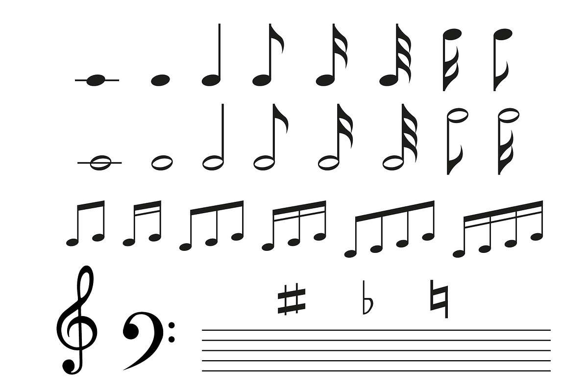 Musical instruments and notes, an Object Graphic by Elena Istomina (Photo 9 of 10)