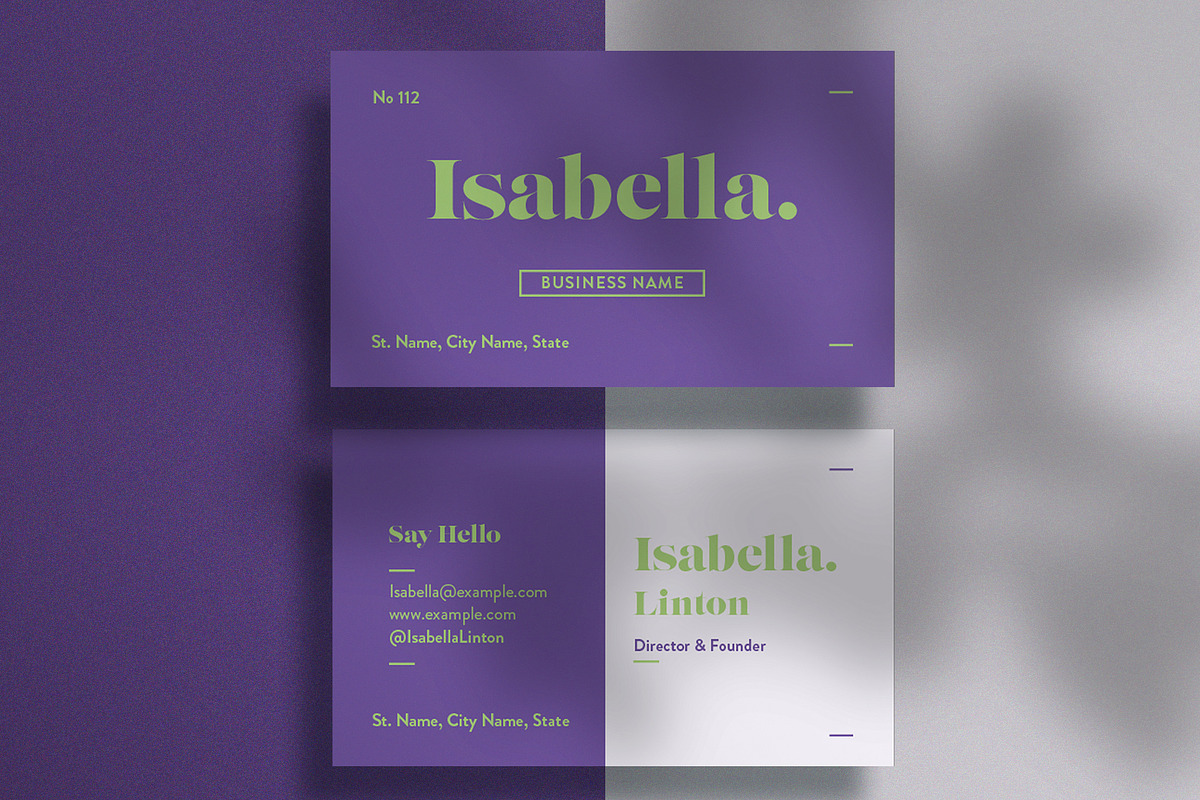 Business Card, a Business Card Template by wavebreak