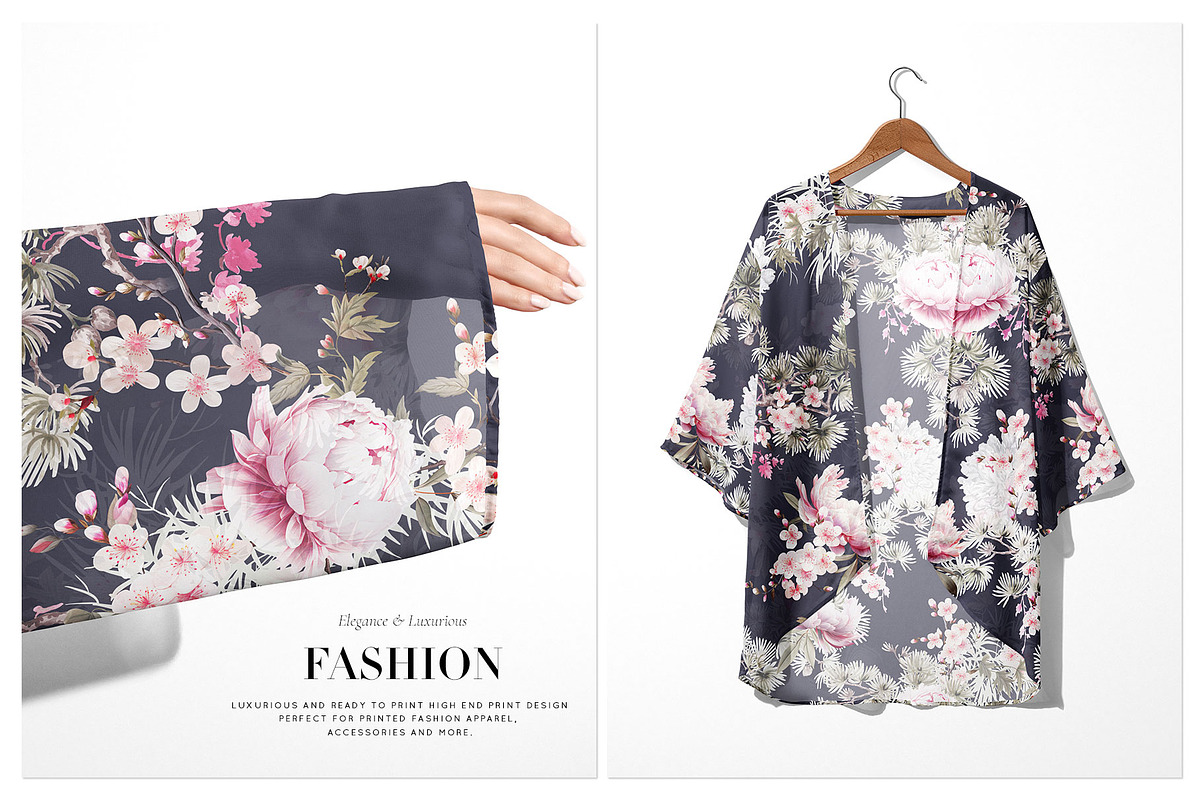 Sakura Whispers, Elegant Luxury!, a Pattern Graphic by TSTUDIO (Photo 8 of 12)