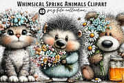 Whimsical Spring Animals Clipart, an Illustration by Dream Creation (Thumbnail 1 of 6)