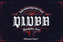 QIUBA Blackletter font