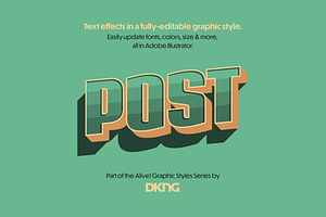 POST - Editable Graphic Style, a Layer Style Add-On by DKNG Studios
