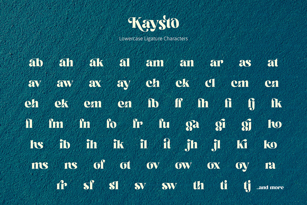 Kaysto - Serif Display Font, a Serif Font by Ekahermawan (Photo 13 of 15)