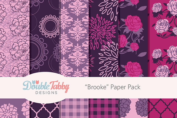 Purple And Pink Paper Pack Brooke