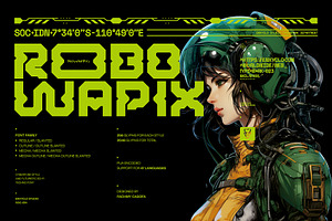 NCL ROBOWAPIX - Cyberpunk Futuristic, a Sans Serif Font by Enxyclo Studio