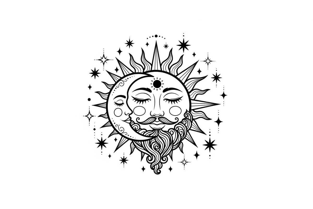 Sun Moon Celestial Mandala Bundle, an Illustration by Gaye Art (Photo 14 of 31)